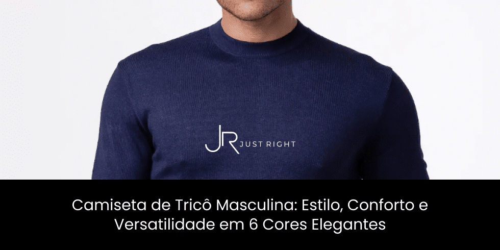 Camiseta de Tricot Masculina: Estilo, Conforto e Versatilidade em 6 Cores Elegantes