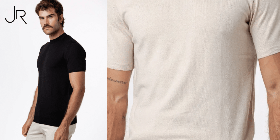 Camiseta de Tricot Masculina: Estilo, Conforto e Versatilidade em 6 Cores Elegantes